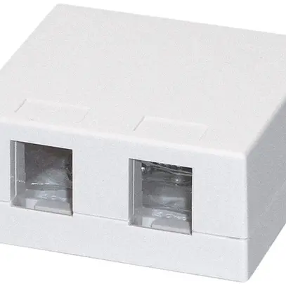 Scatola di raccordo AP KS Dätwyler bianco per 2 moduli 