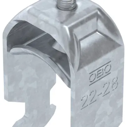 Brida rapida BET 2056 piede a H metallo 22…28mm 1×cavo acciaio Zn-cal-im 