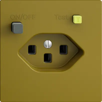 Presa INC EDIZIOdue T23 FI 30mA F, olive 