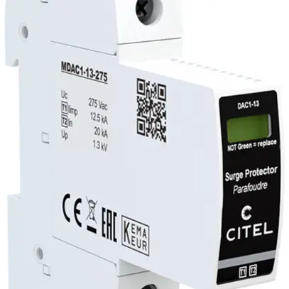 Parafoudre  Citel DAC1-13S-10-275 type 1+2, 1-pôle 