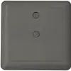 Coperchio ad innesto Ammer, 115×115mm, con disco di selezione, termopl., grigio 