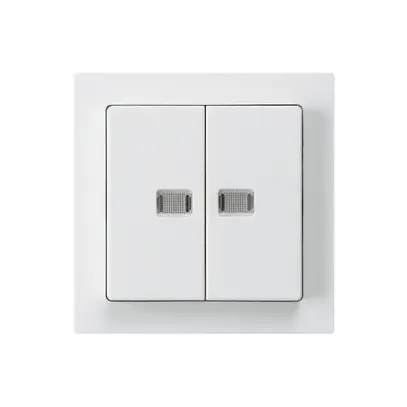 Kit frontale kallysto bianco con 2 lenti 60×60mm 