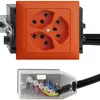 Presa INS 3×T23 16A arancione 53mm L2 EDIZIOdue per Technofil 