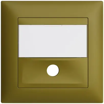 Kit frontale INC EDIZIOdue olive 88×88mm per tasto suoneria 