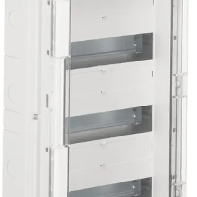 Coffret de distribution AP Hager vector 4 rangées 12UM IP65 310×677×151mm 