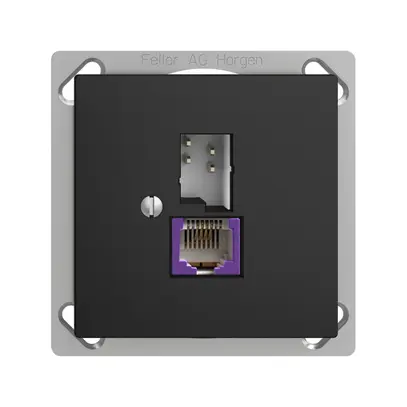 Presa INS T+T 6P/1×RJ45 DSL-a banda larga EDIZIOdue nero 