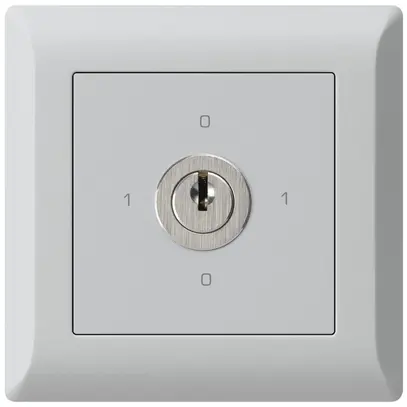 Interrupteur rotatif ENC kallysto.line 0/1L gris clair avec serrure Kaba 8 