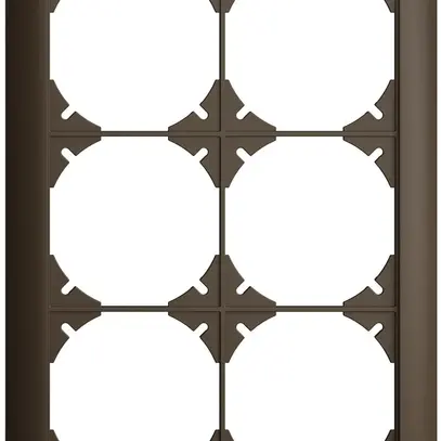 Cadre de recouvrement EDIZIOdue 2×3 coffee 