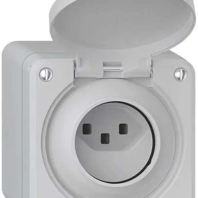 Presa AP robusto 1×tipo 23 IP55 grigio chiaro 