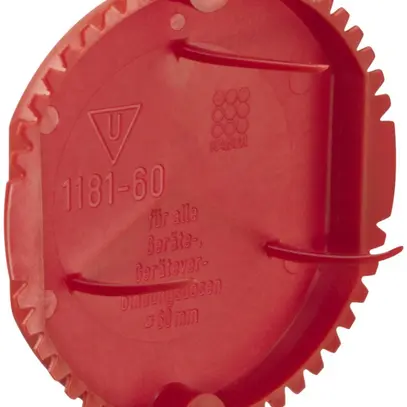 Coperchio di protezione Kaiser Ø60mm rosso 