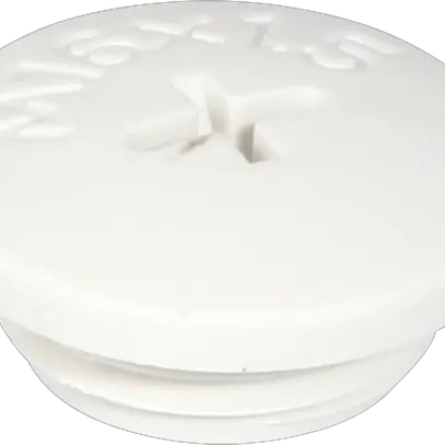 Bouchon avec rebord PA/GFK M16 gris clair 