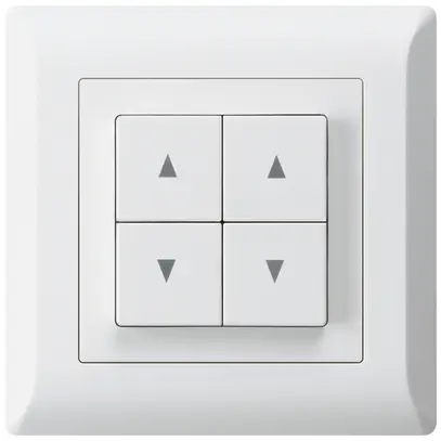 Interrupteur pour stores ENC kallysto.line blanc avec 4 touches 