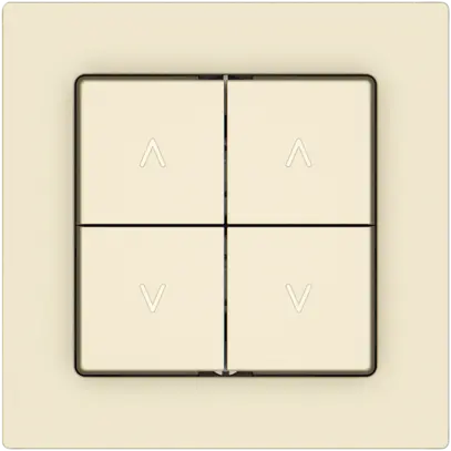 Contact pour stores EDIZIO.liv SNAPFIX® 10A 250V 4 touches 2 canaux cr 