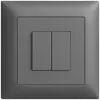 Interruttore INC 2K/2T Edue Wiser grigio scuro 