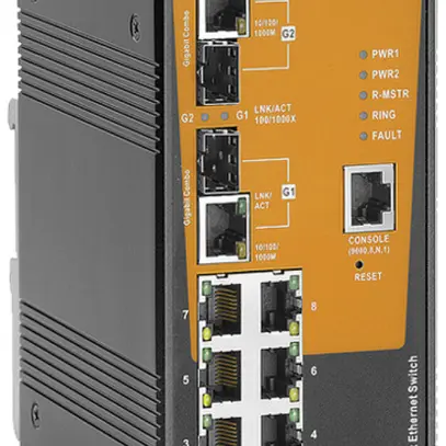 Switch WM IE-SW-AL10M-8TX-2GC, 8×RJ45 FE+2×RJ45/SFP GbE managed 