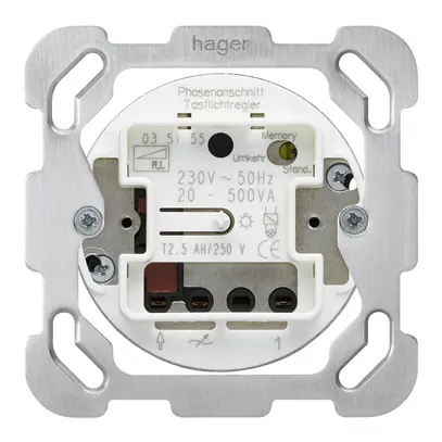 Inserto varialuce Hager TB 25…500VA ritardo di fase ascendente 