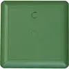 Coperchio ad innesto Ammer 115×115mm, disco selezione, termopl., verde RAL6001 