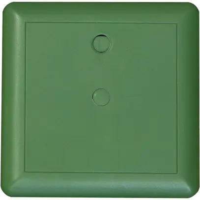 Coperchio ad innesto Ammer 115×115mm, disco selezione, termopl., verde RAL6001 