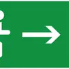 Pictogramme Legrand chemin de fuite à droite 