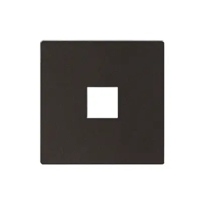 Plaque frontale EDIZIOdue elegance pour poussoir simple moca 