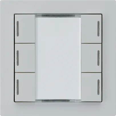 Tasto INC kallysto A KNX 6× LED RGB s/e-link grigio chiaro 