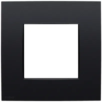 Cadre de recouvrement Niko Intense 83×83mm noir 