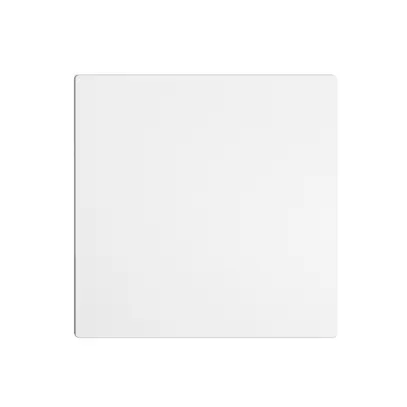 Plaque frontale EDIZIOdue blanc 60×60mm pour obturateur 