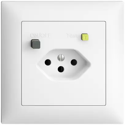 Prise ENC EDIZIOdue T13 FI 30mA FMI, blanc 