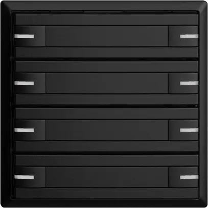 Pulsante INC KNX 8×EDIZIOdue nero RGB con LED con inserto carta 