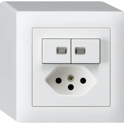 Combinaison lumineuse AP 3/1P+A-R+T13 blanc kallysto avec sécurité enfants 