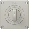 Interruttore rotativo NEVO N.CO 0/1L, con manopola, KS, 0-1-0-1, grigio chiaro 