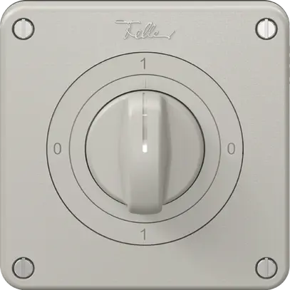 Interrupteur rotatif NEVO N.CO 0/2L, avec manette, KS, 0-1-0-1, gris clair 