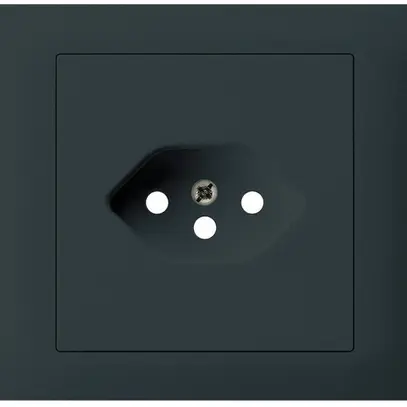 Kit frontal INC G3 kallysto pour prise INC G3 1×type 13 cadre à visser noir 