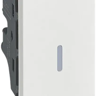Interrupteur à poussoir INC S3 ARTEOR, 1 module, blanc 