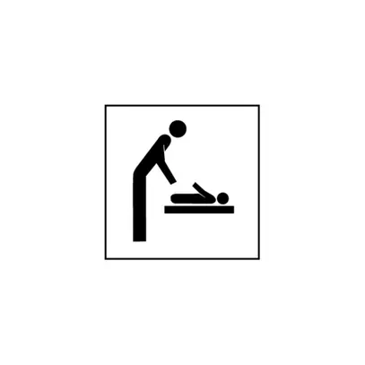 Feuille pos.symbole 'Babyroom' EDIZIOdue noir 42×42 pour lampe LED 