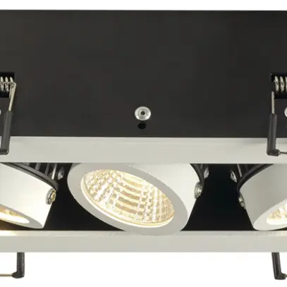 Downlight LED INS SLV KADUX DL, 3×6.2W 1830lm 3000K 38° IP20 bianco opaco 