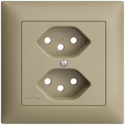 Kit frontal EDIZIOdue sand 88×88mm 2×T13/1 