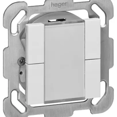 Poussoir multifonction ENC KNX kallysto B quadruple blanc 