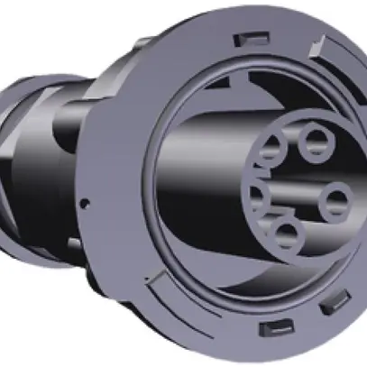 Presa Wieland 5L 50A nero RST 50i5 250/400V 4…6mm² IP65 