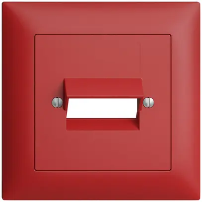 Kit frontale EDIZIOdue berry 88×88mm 2×RJ45 