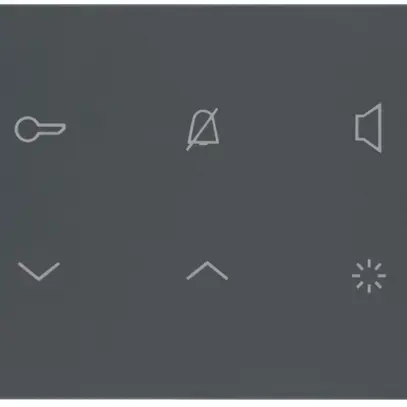 Poste audio intérieure AP Hager elcom.touch 2-fils, anthracite 