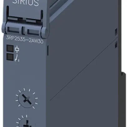 Relè a tempo Siemens SIRIUS 3RP25 12…240VUC 1C rc 0.05s…100h a molla 