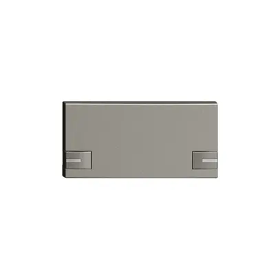 Touche 1/2 KNX/électron.a.LED EDIZIOdue 2× commande simple, gris foncé 
