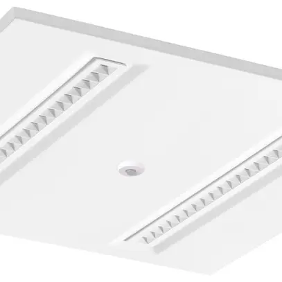 LED-Panelleuchte Sylvania OPTICLIP 600 PIR 27W 3300lm 840 IP20/40 DIM weiss 