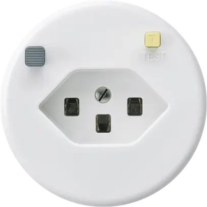 Presa basico A T23 FI 30mA bianco 