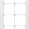UP-Abdeckrahmen kallysto.trend 4×2 weiss 154×274mm 