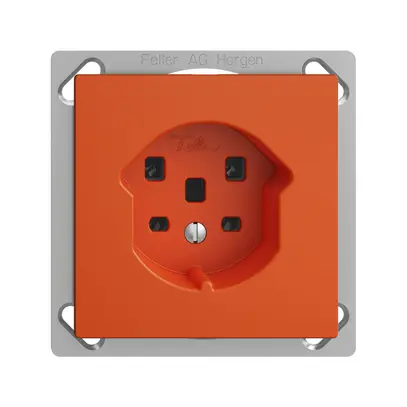 Prise INC EDIZIOdue T25 16A orange, bornes à vis 