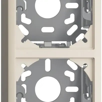 Cappa con piastra di base 2×39mm per combinazione FX verticale/orizzontale crema 