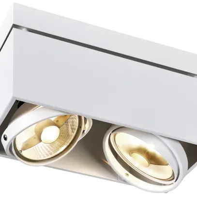 Deckenleuchte SLV KARDAMOD SURFACE, 2×GU10 75W eckig IP20 weiss 
