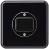 Kit frontale INC basico 86×86 nero per interr. pulsante 